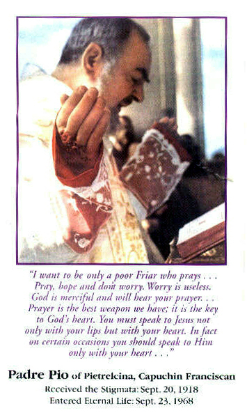 The Power Of Prayer Padre Pio